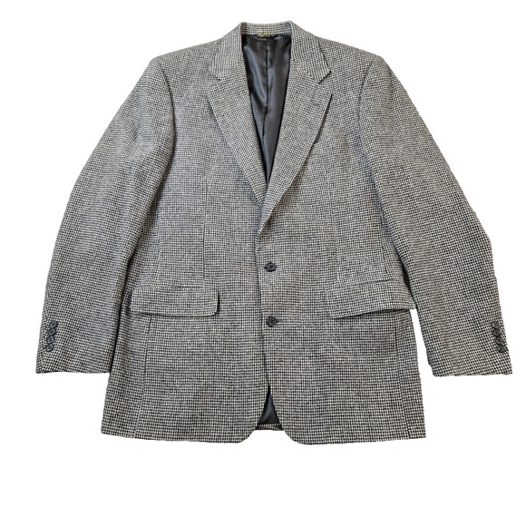 VTG Turnbury Men's Tweed Single Breasted Wool Blazer Union USA 44L